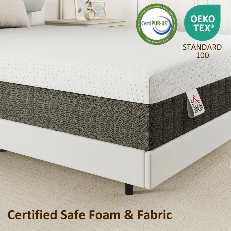 Medium firm queen mattress with lumbar support and comfortable foam layers