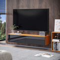 Wall Mounted TV Stand with Storage, Floating TV Cabinet for TVs Up to 70 Inch, Black