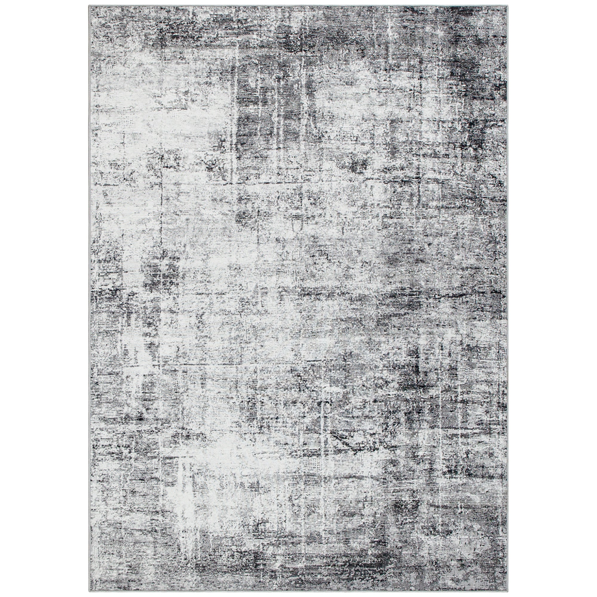 Area Rug for Living Room 9x12, Modern Abstract Machine Washable Rug, Non-Slip Carpet for Bedroom, Dining Room, Grey