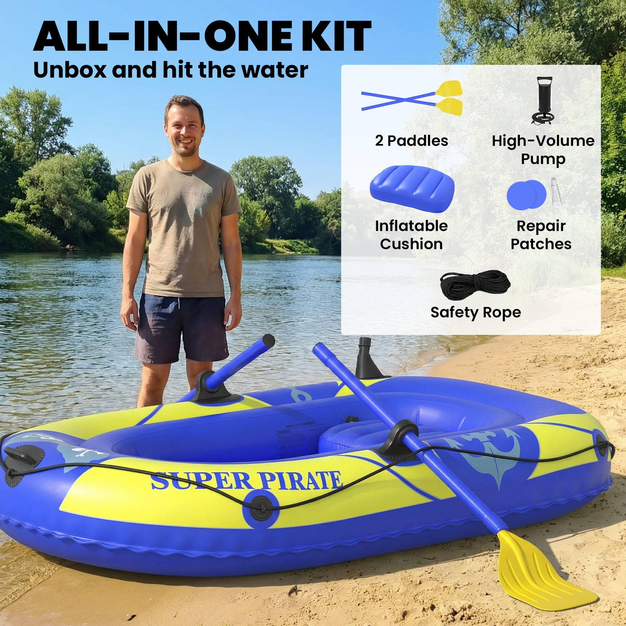 1-2 Person Inflatable Kayak