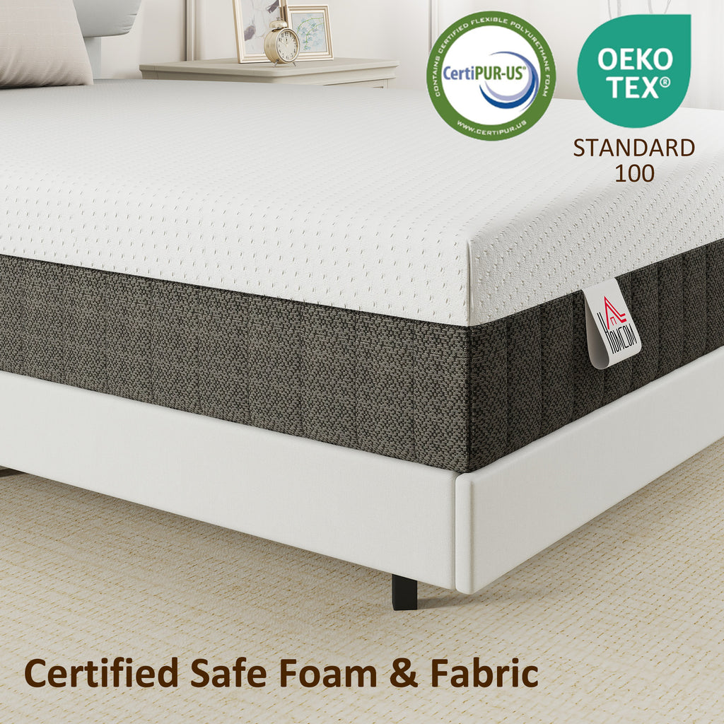 10 Inch Queen Mattress in a Box, Pressure Relief & Lumbar Support, CertiPUR-US Certified, Medium Firm