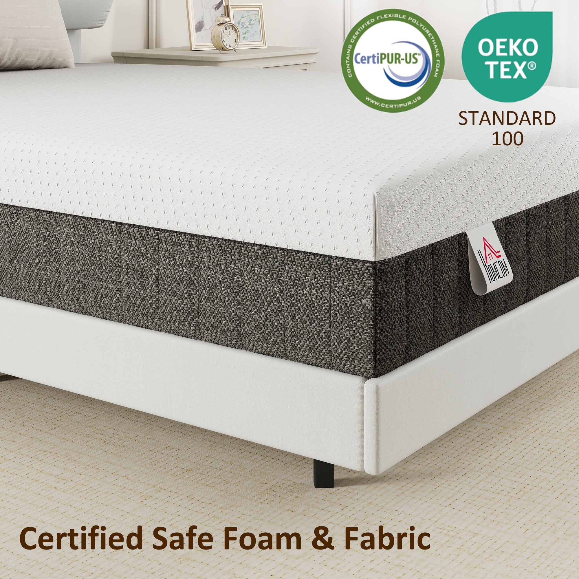 10 Inch Queen Mattress in a Box, Pressure Relief & Lumbar Support, CertiPUR-US Certified, Medium Firm