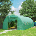 26' x 10' x 6.6' Large Walk in Tunnel Greenhouse Garden Plant Seed Green House Premium Steel Frame