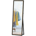 Full Length Mirror, 64" x 21" Rectangle Full Body Mirror with Dual-Tone Frame for Bedroom, Black