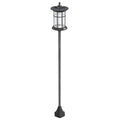 72" Solar Post Light, Cool White LED Outdoor Lamp, Waterproof IP44 for Patio, Garden, Backyard, Pathway