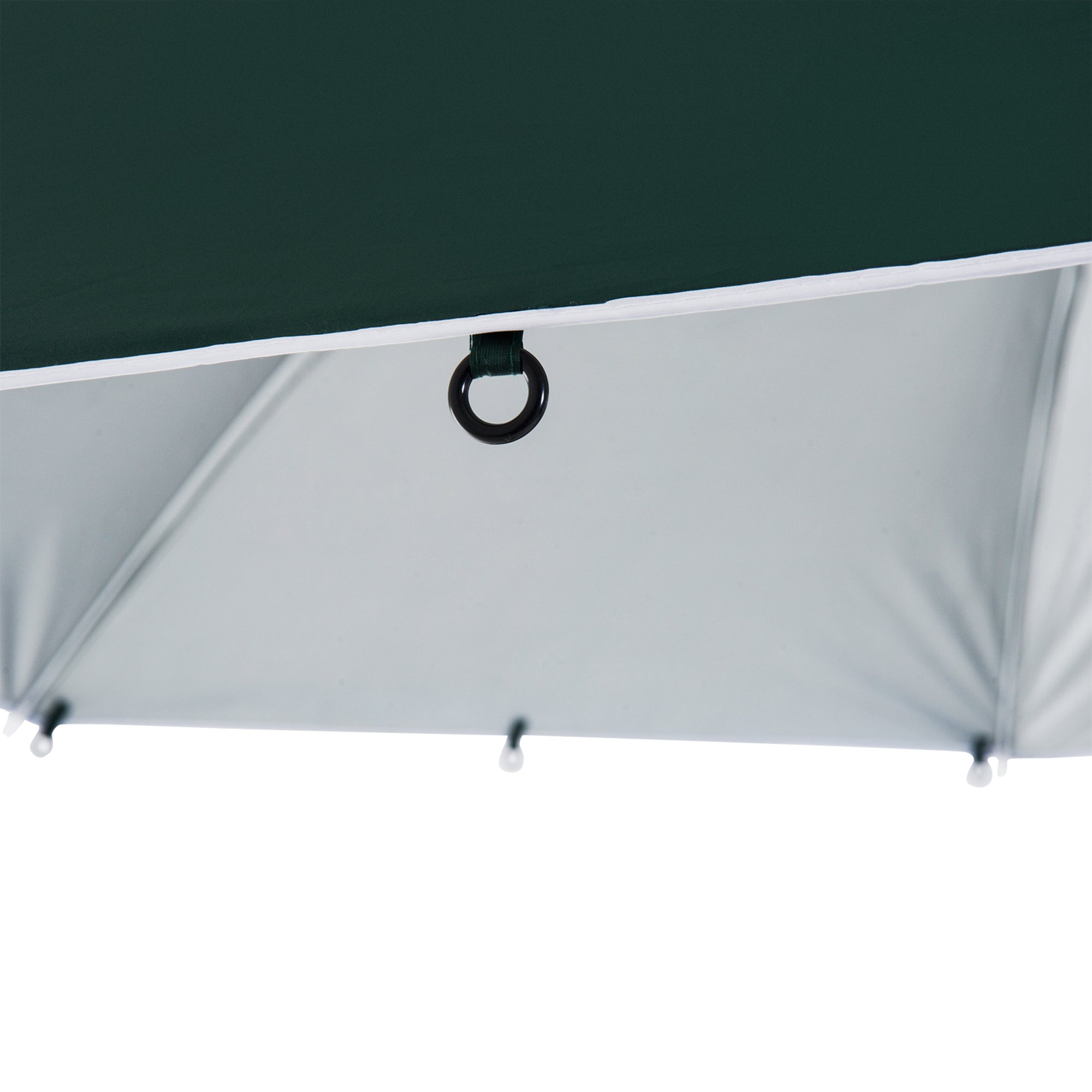 7.5FT 2-in-1 Umbrella Shelter with Carry Bag, Beach Sport Umbrella with Silver Coated UPF50+ UV Protection Dark Green