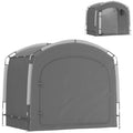 Bike Storage Shed Tent, Portable and Waterproof with 210D Oxford Fabric and Carry Bag for 3-4 Bicycles, Dark Grey
