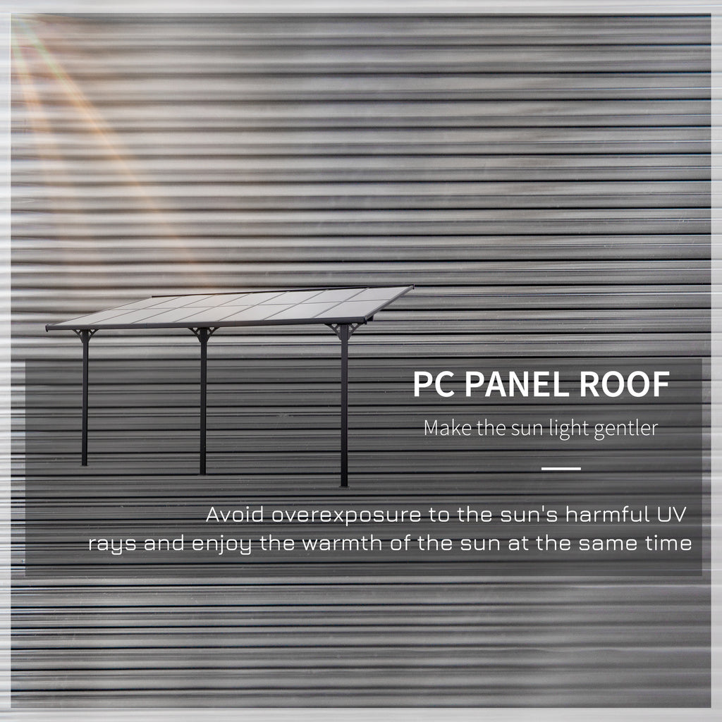Outdoor Pergola with Adjustable Height, 14ft x 10ft Outdoor Hardtop Pergola Gazebo, Restaurants & Homes, Grey