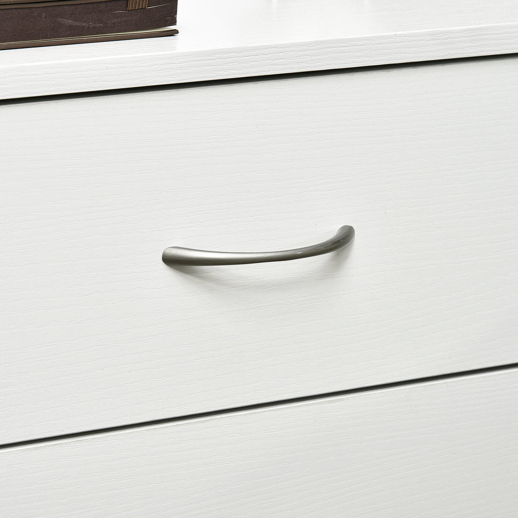 Bedside Table with 3 Drawers, Modern Wood Nightstand, Side End Table for Bedroom, White