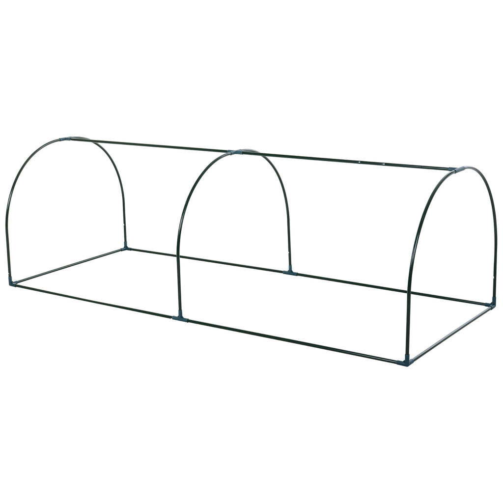 8' x 3' x 2.6' Mini Greenhouse Portable Hot House for Plants with Zippered Doors for Outdoor, Indoor, Garden, Clear