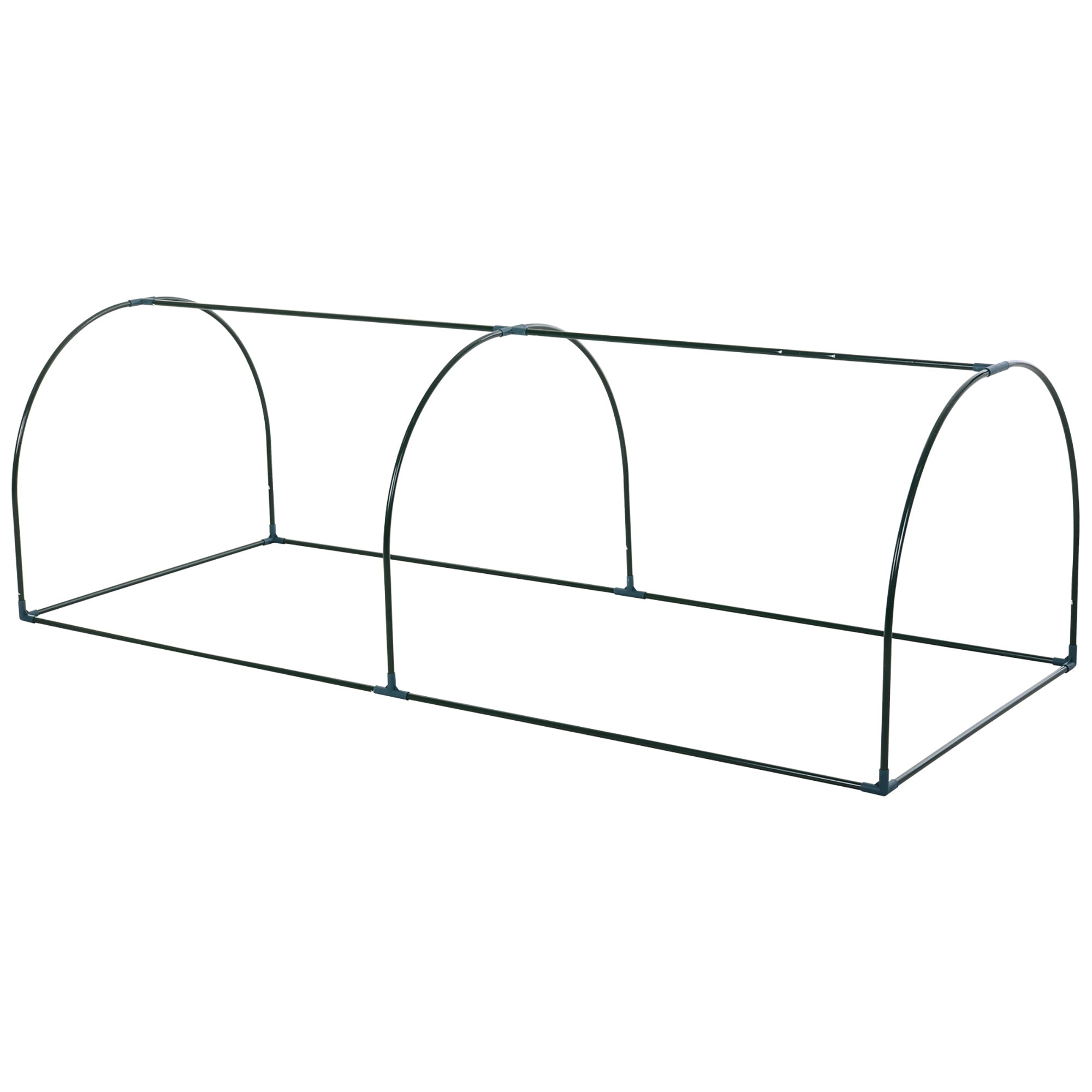 8' x 3' x 2.6' Mini Greenhouse Portable Hot House for Plants with Zippered Doors for Outdoor, Indoor, Garden, Clear