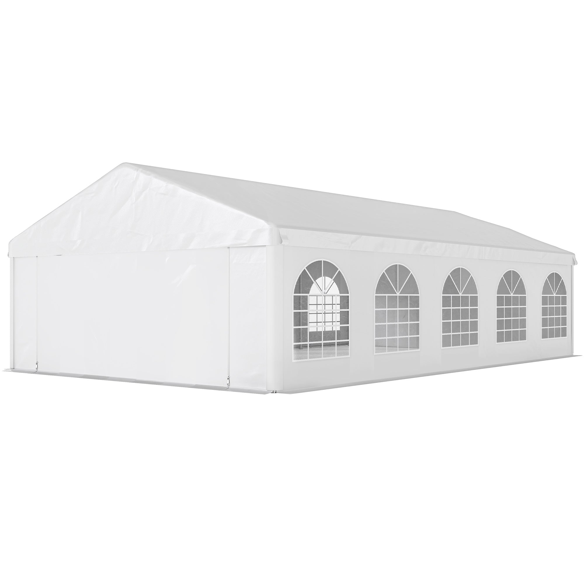 20'x33' Heavy Duty Large Party Tent & Carport with Removable Sidewalls, Portable Garage Canopy Tent, White