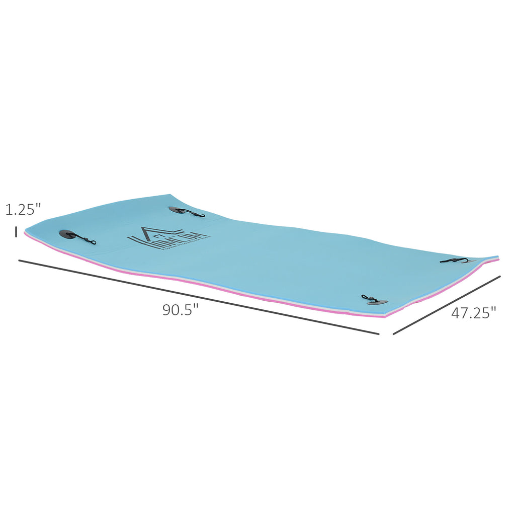 7.5x4ft Floating Mat Floating Lily Pad Water Carpet Float Aqua Mat Water Recreation and Relaxing in Pool Beach Lake