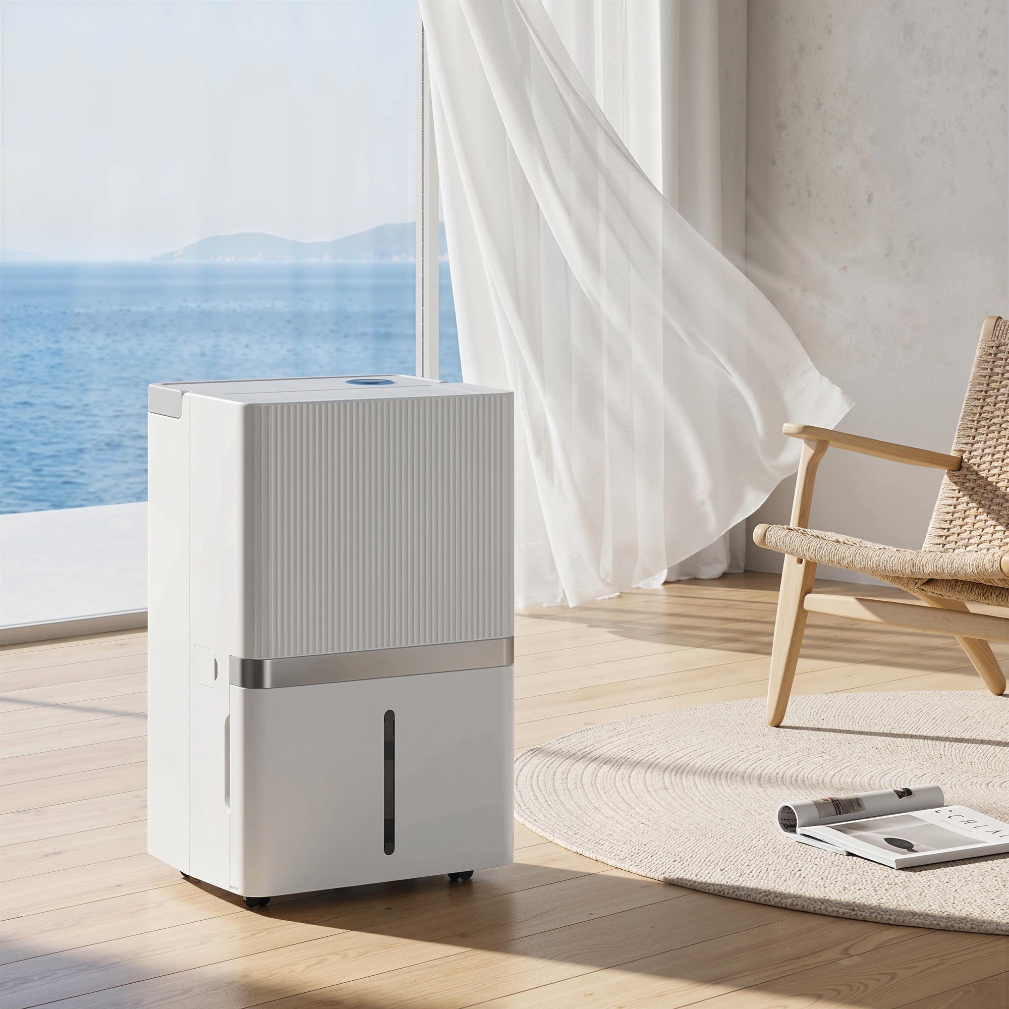 100 Pint Smart Dehumidifier, 5,200 Sq. Ft., WiFi Large Dehumidifier with App, Alexa, Google Voice Control, Drain Hose