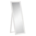 58" x 20" Full Length Mirror with Frame, Floor Standing Mirror, Rectangular Full Body Mirror for Bedroom, Living Room, White