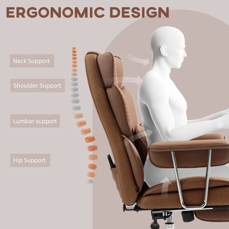 Heavy Duty 400LBS Executive Office Chair with Lumbar Support and Massage