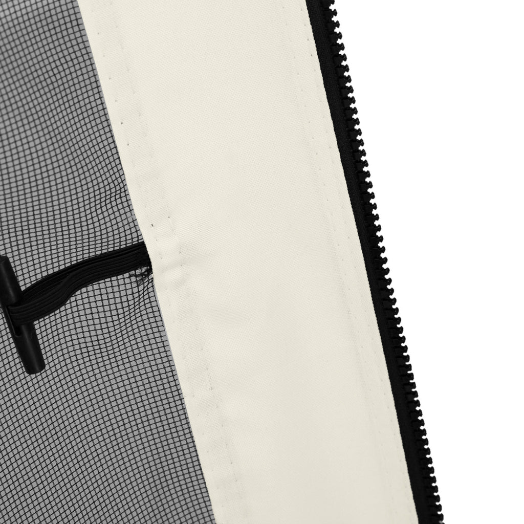 Replacement Mosquito Netting for Gazebo 10' x 12' Black Screen Walls for Canopy with Zippers, White