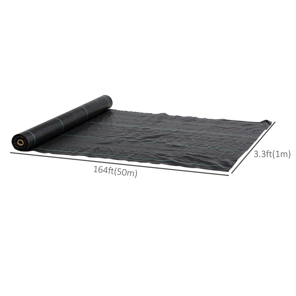3ft x 164ft Weed Barrier, Landscape Fabric, for Greenhouse Yard Garden Weed Control, Heavy-Duty & Easy Setup, 2oz