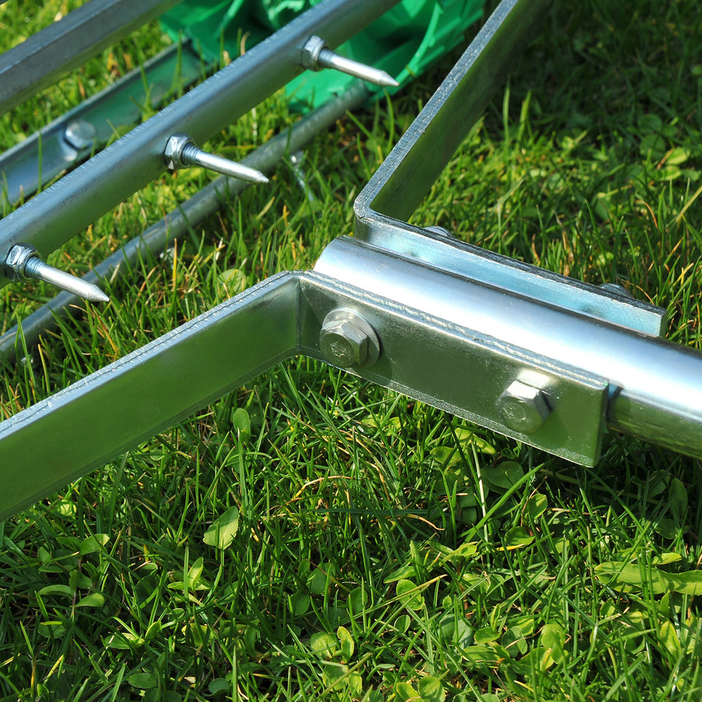 Manual Lawn Aerator with Adjustable Handle, Lawn Aerator Machine, Grass Aerator for Lawn, Yard, Garden