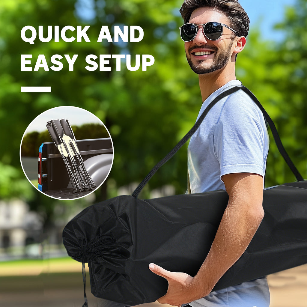 Portable Camp Chair, Double Camping Chair with Cup Holders and Carry Bag, Support 551 lbs, Khaki