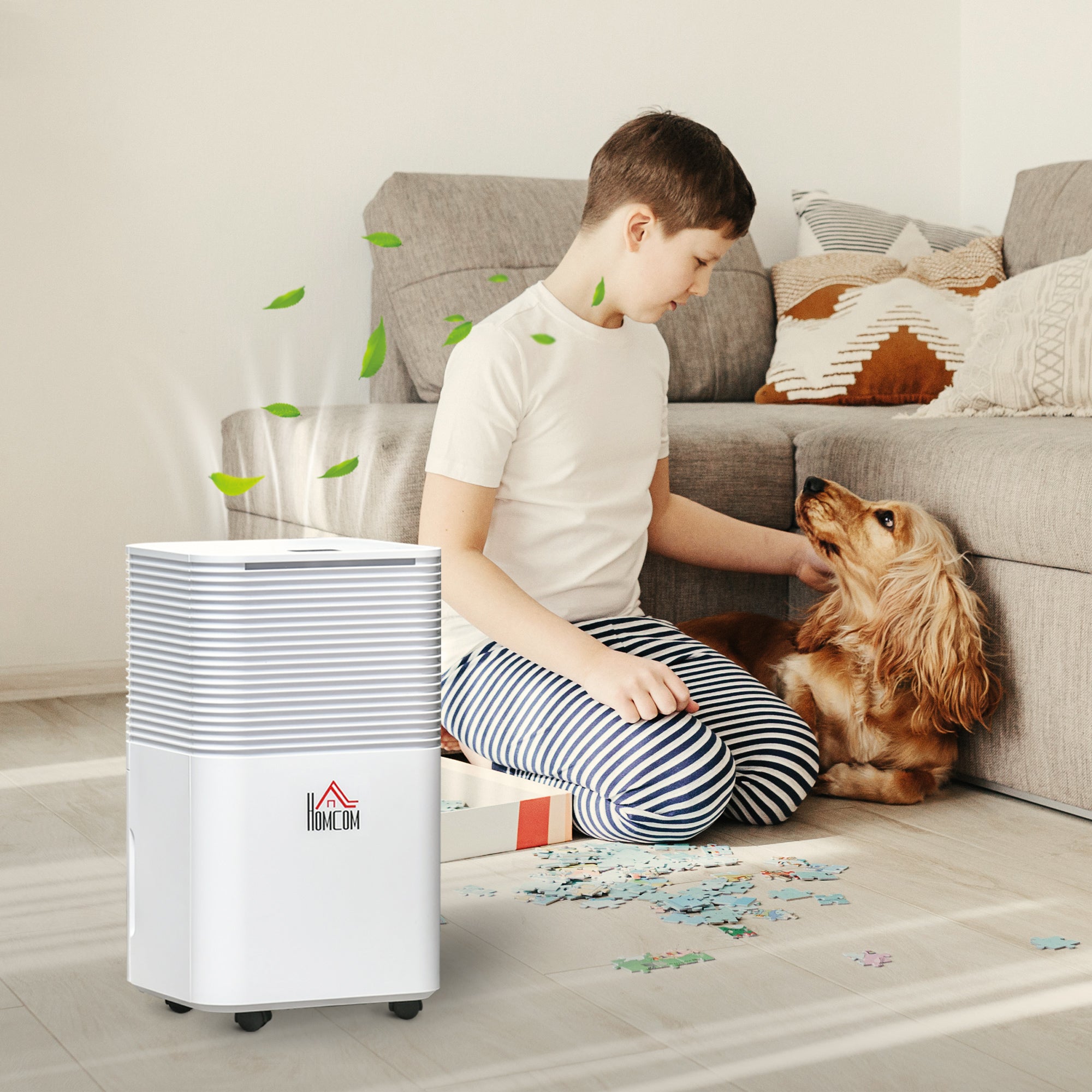 1260 sq.Ft Portable Quiet Dehumidifier for Home Laundry Room Bedroom Basement, 21pt Electric Moisture Air De-Humidifier with 3 Modes