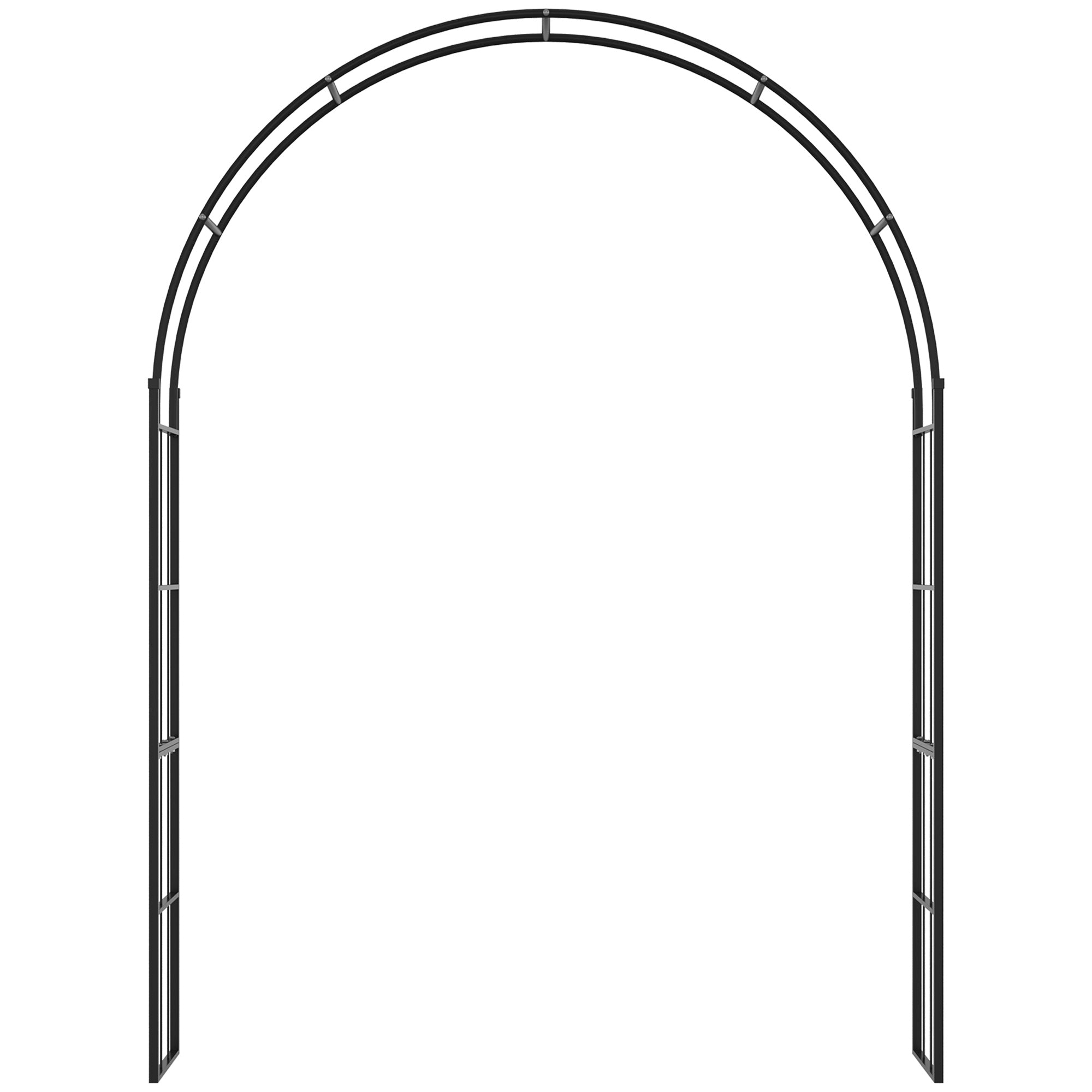 7FT Garden Arch Trellis, Outdoor Wedding Arbor for Ceremony for Climbing Roses, Vines and Plants
