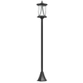 50" Solar Post Light, Cool White LED Outdoor Lamp, Waterproof IP44 for Patio, Garden, Backyard, Pathway