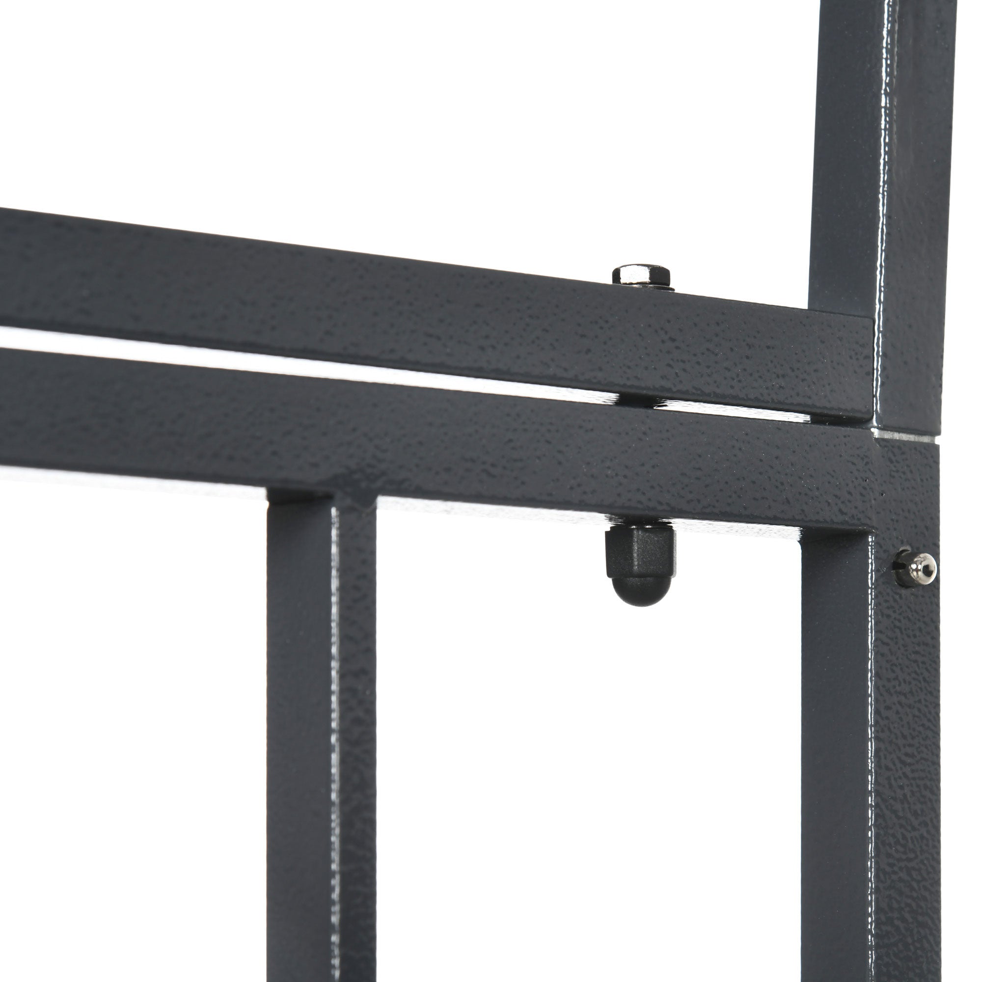 6.7 FT Steel Garden Arch with Gate Outdoor Courtyard Arbor for Climbing Vine Plants Lawn Backyard Decoration Dark Grey