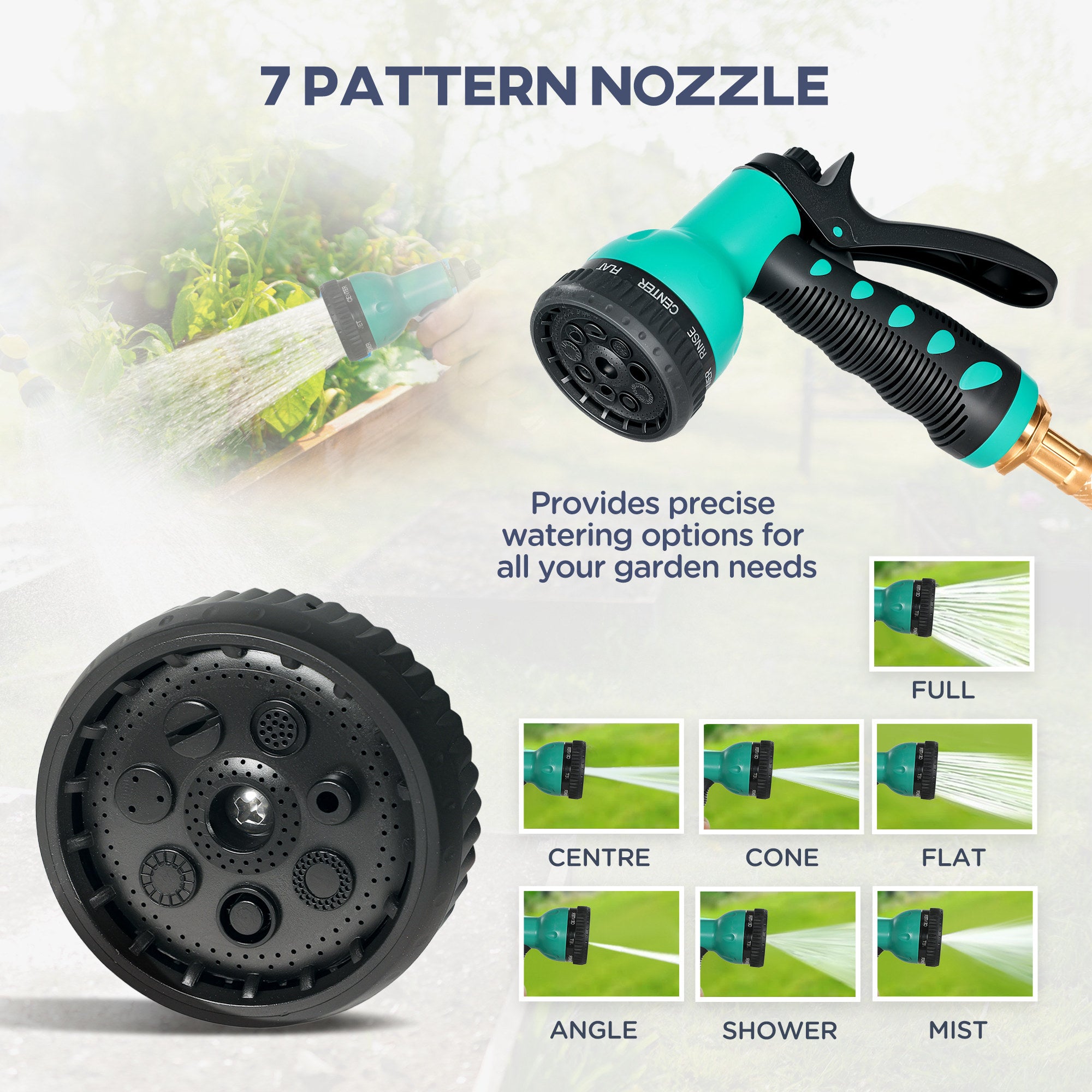 1/2 in x 100ft Wall Mounted Garden Hose Reel, Retractable Water Hose Reel with Auto Rewind, Any Length Lock, Black