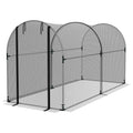 9.8' x 3.9' Crop Cage with Zipper Roll-Up Door, Mesh Plant Protection Tent from Animals with Galvanised Steel Frame