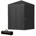 5 x 5 ft Compact Pop Up Canopy Tent, UPF 50+ Changing Room, Portable Instant Privacy Canopy with Mesh Window, Black