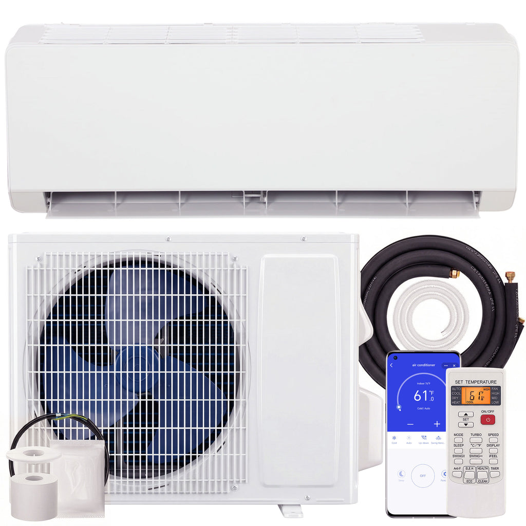 18000 BTU Mini Split Air Conditioner, 22 SEER2 230V Wifi Enabled Inverter AC Unit & Heat Pump Cools up to 1250 Sq. Ft