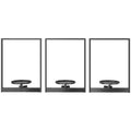 3 Pack Wall Planters for Indoor Plants, Wall-Mounted Metal Plant Stand Shelves, Picture Frame Wall Decor Hanger