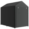 4 x 6ft Outdoor Storage Shed Tent, Portable Shed with Roll-up Door for Motorcycle, Bike, Garden Tools