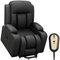 Electric Lift Chair for Elderly, Power Recliner with Footrest, Remote Control, Cup Holders for Living Room, Grey