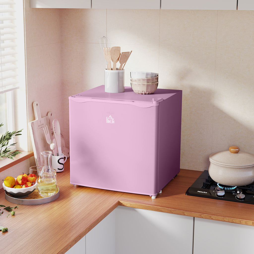 1.1 Cu. Ft. Mini Freezer, Compact Upright Freezer with Reversible Door, Removable Shelf, Adjustable Temperature, Pink