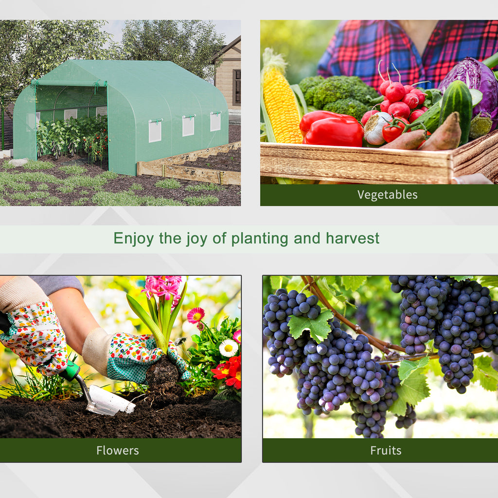 Outdoor Greenhouse Walk-In Greenhouse Portable Greenhouse Canada Garden Plant Flower Seed Greenhouse W/ Premium Steel Frame