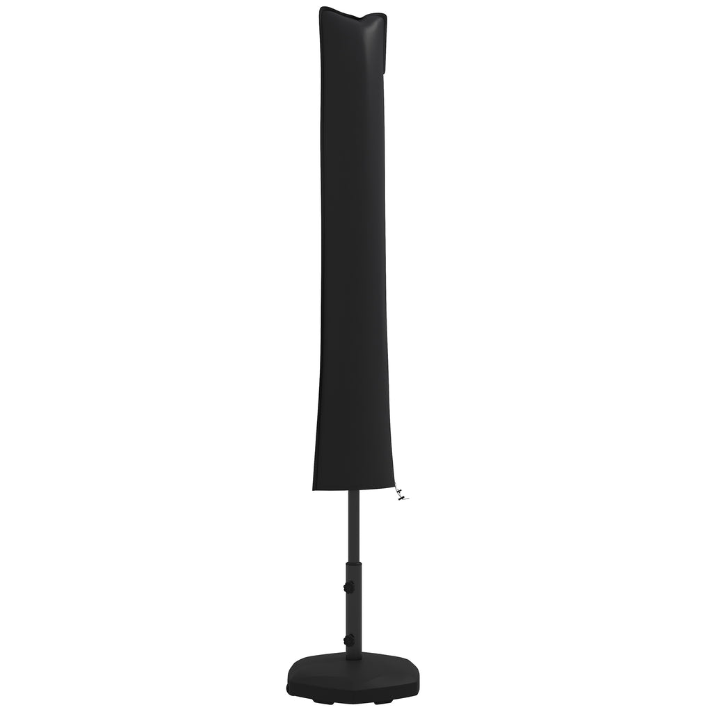 Parasol Cover, Patio Cantilever Cover, Banana Umbrella Cover with Zipper, Black