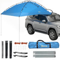 Car Awning Camping Tailgate Tent for SUV, 3000mm Waterproof Car Side Awning with Carry Bag, Light Blue