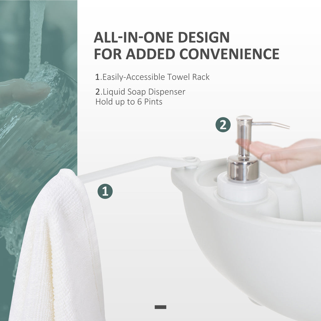 Portable Camping Sink â€” Hand Wash Station Basin with Recovery Tank, Soap Dispenser and Towel Holder