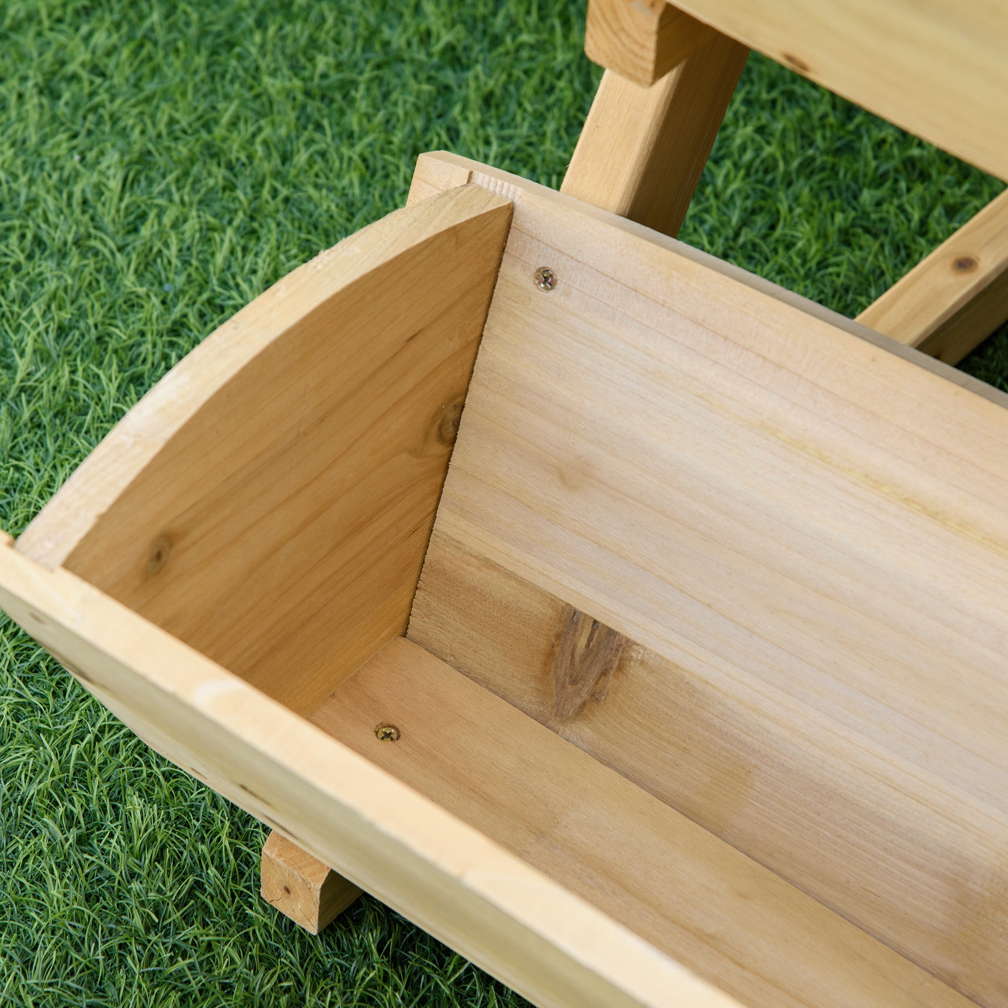 3 Tier Raised Garden Bed, 23.5" x 29.5" x 30.3" Vertical Wooden Elevated Planter Box Kit, Plant Stand for Flowers, Vegetables, Herbs